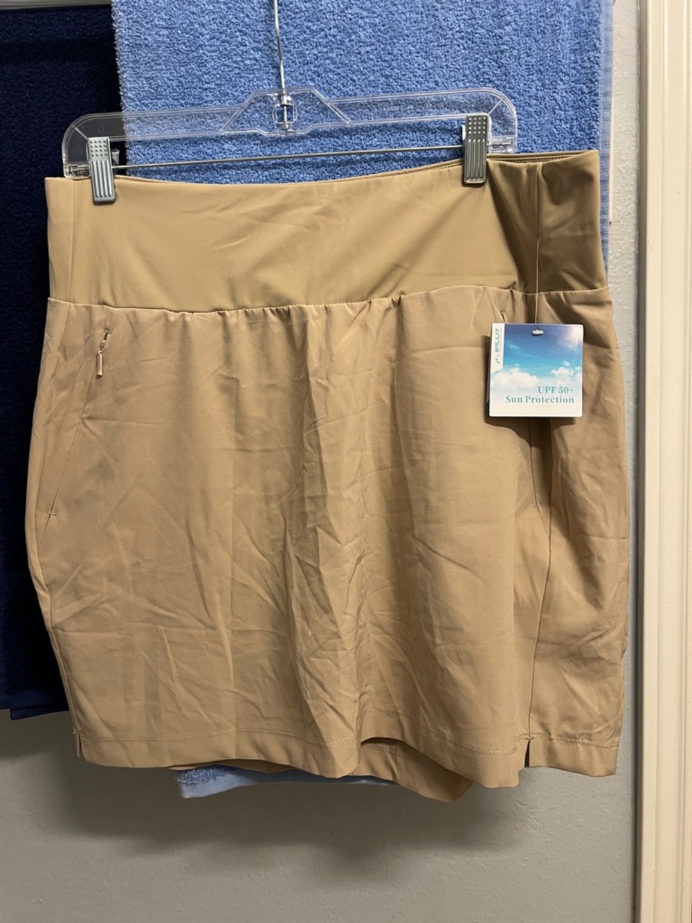 Women’s Tan Skort with UPF 50+ Sun Protection